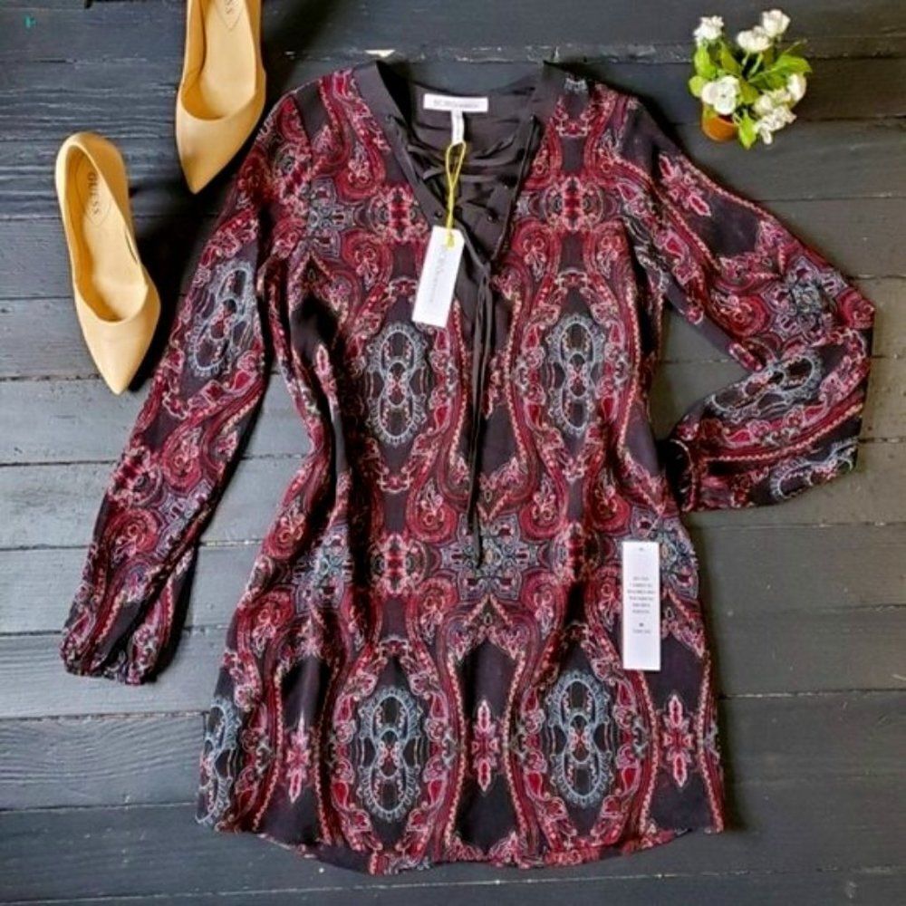 NWT Bcbgeneration Paisley Tunic Blouse